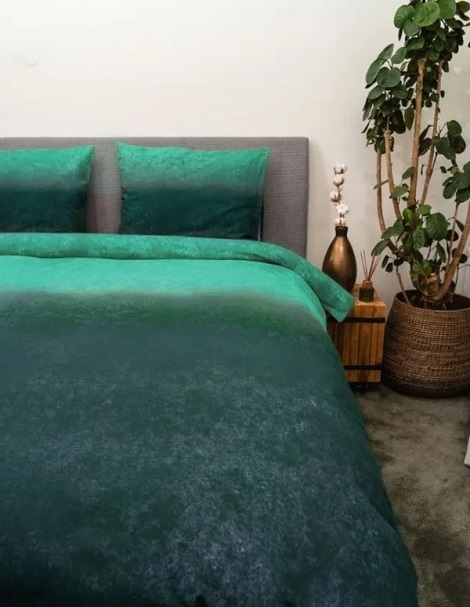 Dekbedovertrek Kayori Gassho Yui, flanel groen